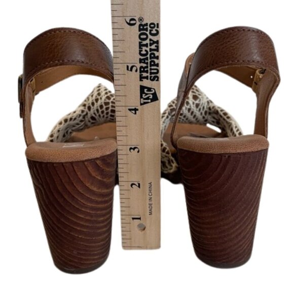 Kork's Brown and White Women's Sandal Size 8 - Picture 8 of 9